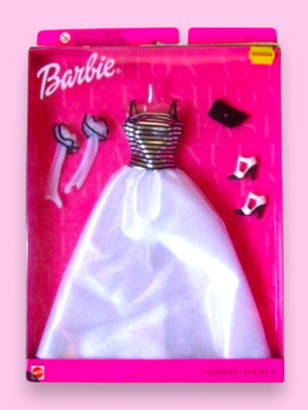 2002 Vintage Barbie Y2K Film Noir Fashion Avenue Dazzle Dress #50713